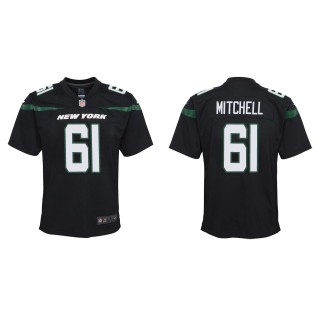 Youth Jets Max Mitchell Black Game Jersey