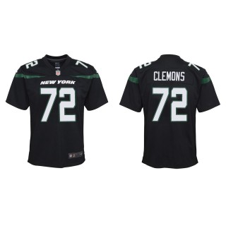 Youth Jets Micheal Clemons Black Game Jersey