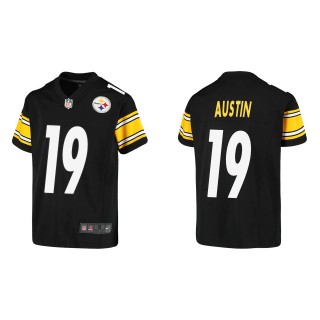 Youth Steelers Calvin Austin Black Game Jersey