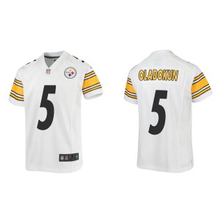 Youth Steelers Chris Oladokun White Game Jersey