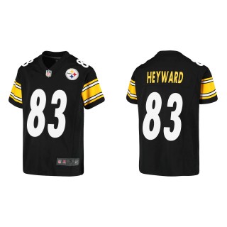 Youth Steelers Connor Heyward Black Game Jersey