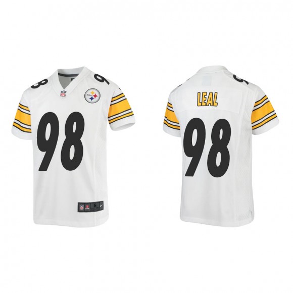 Youth Steelers DeMarvin Leal White Game Jersey