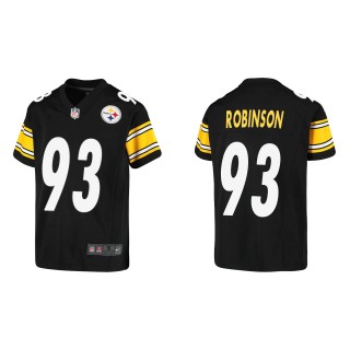 Youth Steelers Mark Robinson Black Game Jersey