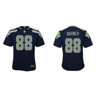 Youth Seahawks A.J. Barner College Navy Game Jersey