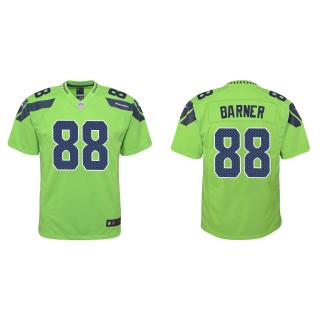 Youth Seahawks A.J. Barner Green Alternate Game Jersey