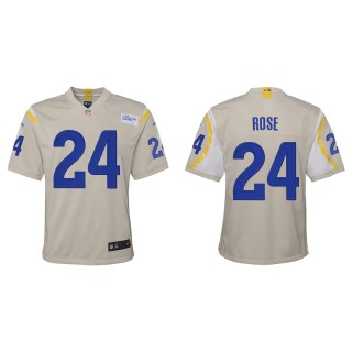 Youth Los Angeles Rams A.J. Rose Bone Game Jersey