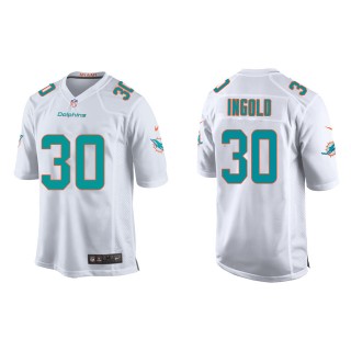 Youth Miami Dolphins Alec Ingold White Game Jersey