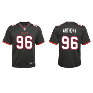 Youth Buccaneers Andre Anthony Pewter 2022 NFL Draft Alternate Game Jersey