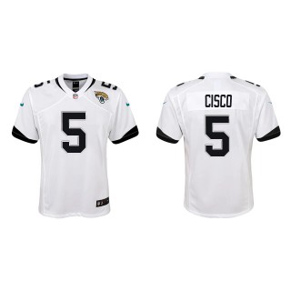 Youth Jacksonville Jaguars Andre Cisco White Game Jersey
