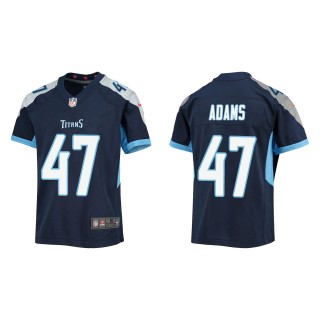 Youth Tennessee Titans Andrew Adams Navy Game Jersey