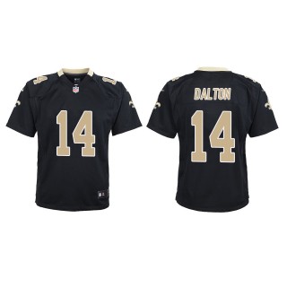 Youth New Orleans Saints Andy Dalton Black Game Jersey