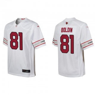 Youth Anquan Boldin White Game Jersey