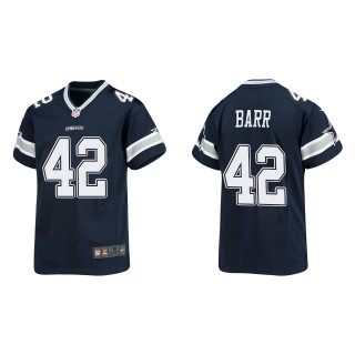 Youth Dallas Cowboys Anthony Barr Navy Game Jersey