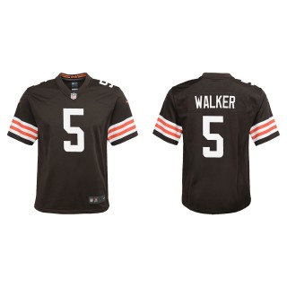 Youth Cleveland Browns Anthony Walker Brown Game Jersey