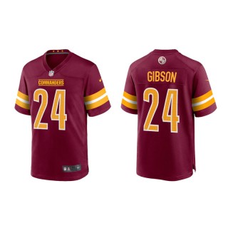 Antonio Gibson Commanders Game  Youth Burgundy Gold Jersey