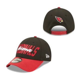 Youth Arizona Cardinals Black Cardinal 2022 NFL Draft 9FORTY Snapback Adjustable Hat
