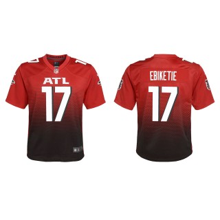 Youth Falcons Arnold Ebiketie Red Alternate Game Jersey