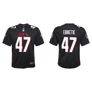 Youth Falcons Arnold Ebiketie Black Game Jersey
