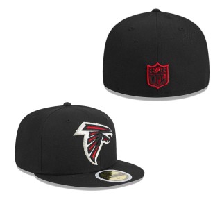 Youth Atlanta Falcons Black Main Fitted Hat