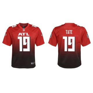 Youth Atlanta Falcons Auden Tate Red Alternate Game Jersey