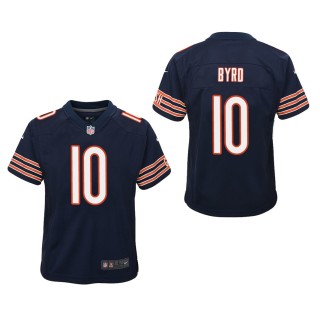 Youth Bears Damiere Byrd Navy Game Jersey