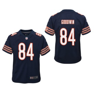 Youth Bears Marquise Goodwin Navy Game Jersey