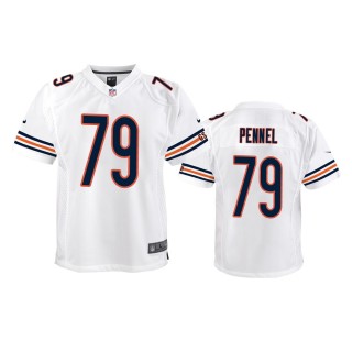 Youth Bears Mike Pennel White Game Jersey