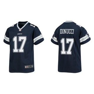 Youth Dallas Cowboys Ben DiNucci Navy Game Jersey