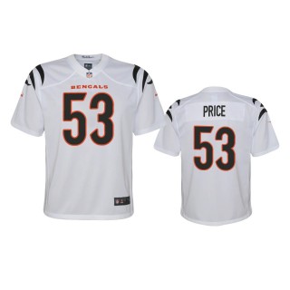 Youth Cincinnati Bengals Billy Price White 2021 Game Jersey