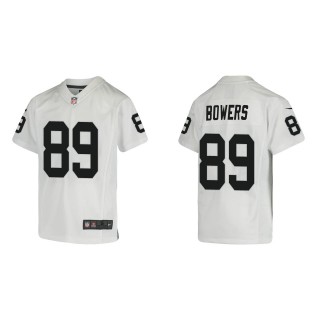 Youth Raiders Brock Bowers White Game Jersey