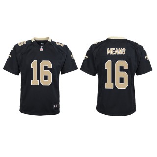 Youth Saints Bub Means Black Game Jersey