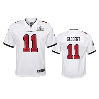 Youth Buccaneers Blaine Gabbert White Super Bowl LV Game Jersey