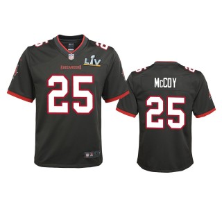 Youth Buccaneers LeSean McCoy Pewter Super Bowl LV Game Jersey