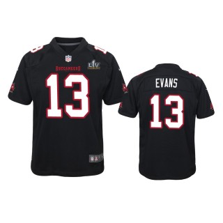 Youth Buccaneers Mike Evans Black Super Bowl LV Game Fashion Jersey