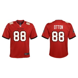 Youth Buccaneers Cade Otton Red 2022 NFL Draft Game Jersey