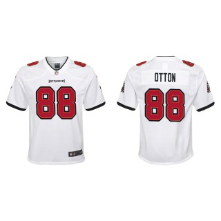 Youth Buccaneers Cade Otton White 2022 NFL Draft Game Jersey