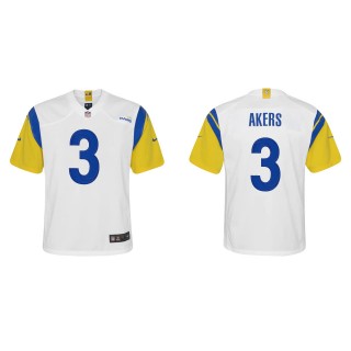 Youth Los Angeles Rams Cam Akers White Alternate Game Jersey