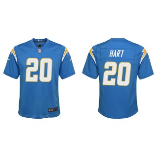 Youth Chargers Cam Hart Powder Blue Game Jersey