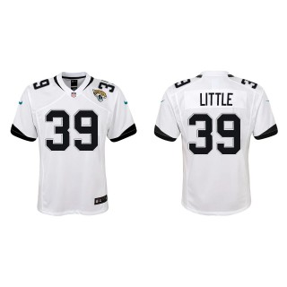 Youth Jaguars Cam Little White Game Jersey