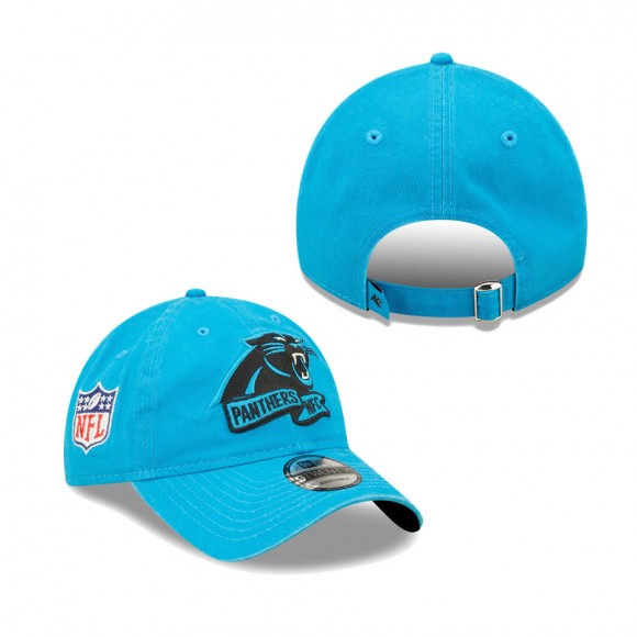 Youth Carolina Panthers Blue 2022 Sideline Adjustable 9TWENTY Hat