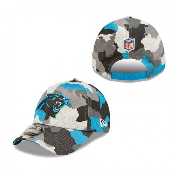 Youth Carolina Panthers Camo 2022 NFL Training Camp Official 9FORTY Adjustable Hat