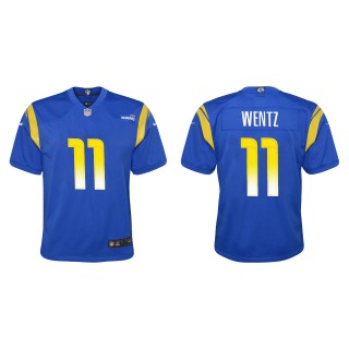 Youth Rams Carson Wentz Royal Game Jersey