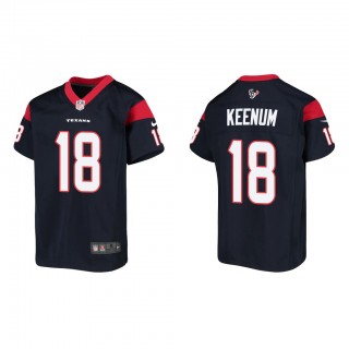 Youth Case Keenum Navy Game Jersey