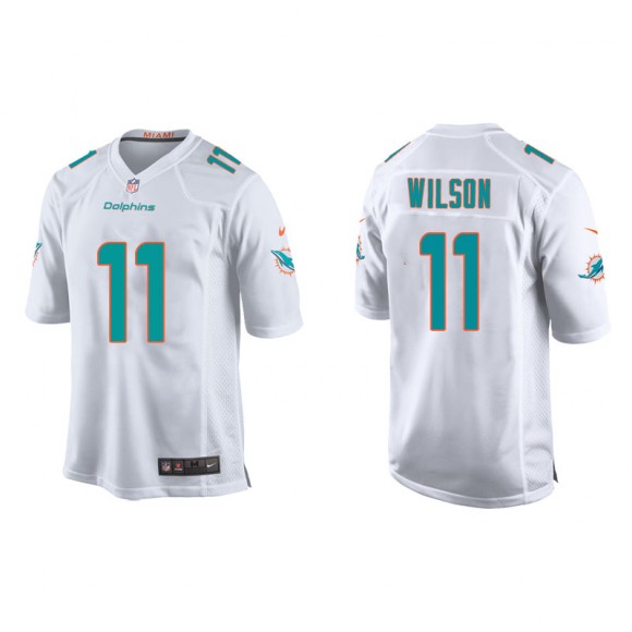 Youth Dolphins Cedrick Wilson White Game Jersey