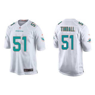 Youth Dolphins Channing Tindall White 2022 NFL Draft Game Jersey