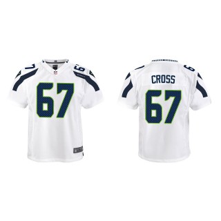 Youth Seahawks Charles Cross White 2022 NFL Draft Game Jersey