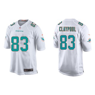 Youth Dolphins Chase Claypool White Game Jersey