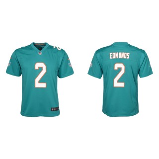 Youth Dolphins Chase Edmonds Aqua Game Jersey