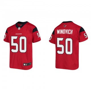 Youth Chase Winovich Red Game Jersey