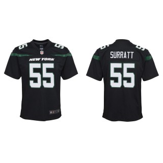 Youth New York Jets Chazz Surratt Black Game Jersey
